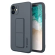 Kép 1/12 - Wozinsky Kickstand Case Silicone Stand Cover for Samsung Galaxy A72 4G Blue
