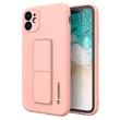Kép 1/12 - Wozinsky Kickstand Case Silicone Stand Cover for Samsung Galaxy A72 4G Pink