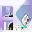 Kép 6/7 - Kingxbar Ombre Case Back Cover for iPhone 12 Pro Max Blue-violet