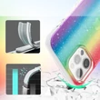 Kép 6/7 - Kingxbar Ombre Case Back Cover for iPhone 12 Pro Max multicolour