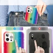 Kép 3/7 - Kingxbar Ombre Case Back Cover for iPhone 12 Pro / iPhone 12 multicolour