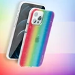 Kép 5/7 - Kingxbar Ombre Case Back Cover for iPhone 12 Pro / iPhone 12 multicolour