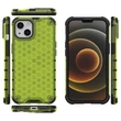 Kép 2/14 - Honeycomb Case armor cover with TPU Bumper for iPhone 13 green