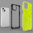 Kép 12/14 - Honeycomb Case armor cover with TPU Bumper for iPhone 13 green