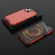 Kép 5/14 - Honeycomb Case armor cover with TPU Bumper for iPhone 13 red