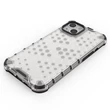 Kép 10/14 - Honeycomb Case armor cover with TPU Bumper for iPhone 13 red