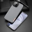Kép 2/16 - Dux Ducis Fino case covered with nylon material for iPhone 13 gray