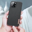 Kép 6/16 - Dux Ducis Fino case covered with nylon material for iPhone 13 gray