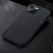 Kép 10/18 - Nillkin Synthetic Fiber Carbon case cover for iPhone 13 mini black