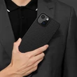 Kép 17/18 - Nillkin Synthetic Fiber Carbon case cover for iPhone 13 mini black