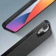 Kép 4/18 - Nillkin Synthetic Fiber Carbon case cover for iPhone 13 black