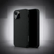 Kép 16/18 - Nillkin Synthetic Fiber Carbon case cover for iPhone 13 black