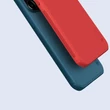 Kép 11/12 - Nillkin Super Frosted Shield Case + kickstand for iPhone 13 Pro blue