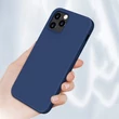 Kép 3/7 - Silicone Case Soft Flexible Rubber Cover for iPhone 13 Pro Max blue