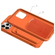 Kép 5/11 - Card Case Silicone Wallet with Card Slot Documents for iPhone 13 black
