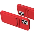 Kép 10/11 - Card Case Silicone Wallet with Card Slot Documents for iPhone 13 pink