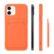 Kép 4/11 - Card Case Silicone Wallet Wallet With Card Slot Documents For Samsung Galaxy A22 4G Purple