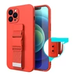 Kép 15/18 - Rope case gel case with a chain lanyard bag lanyard iPhone XR blue