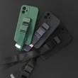 Kép 5/18 - Rope case gel case with a chain lanyard bag lanyard iPhone 11 Pro Max dark green
