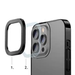 Kép 13/14 - Baseus Glitter Case transparent cover iPhone 13 Pro Max black (ARMC000201)