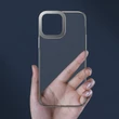 Kép 4/14 - Baseus Glitter Case transparent cover iPhone 13 Pro Max silver (ARMC000512)