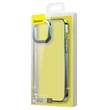 Kép 9/14 - Baseus Glitter Case transparent cover for iPhone 13 blue (ARMC000603)