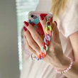 Kép 2/9 - Color Chain Case gel flexible elastic case cover with a chain pendant for Samsung Galaxy A22 4G multicolour  (1)