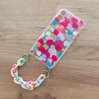 Kép 6/9 - Color Chain Case gel flexible elastic case cover with a chain pendant for Samsung Galaxy A22 4G multicolour  (1)