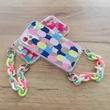 Kép 8/9 - Color Chain Case gel flexible elastic case cover with a chain pendant for Samsung Galaxy A22 4G multicolour  (1)