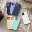 Kép 5/9 - Eco Case Case for iPhone 12 Pro Silicone Cover Phone Shell Mint