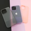 Kép 10/14 - Kingxbar Plain Series case cover for iPhone 13 silicone cover gray