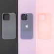 Kép 8/14 - Kingxbar Plain Series case cover for iPhone 13 Pro silicone case gray