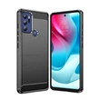 Kép 2/6 - Carbon Case Flexible Cover Sleeve Motorola Moto G60S black