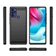 Kép 6/6 - Carbon Case Flexible Cover Sleeve Motorola Moto G60S black