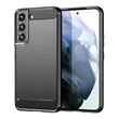 Kép 1/9 - Carbon Case Flexible TPU Cover for Samsung Galaxy S22 + (S22 Plus) black