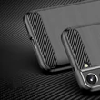 Kép 4/9 - Carbon Case Flexible TPU Cover for Samsung Galaxy S22 + (S22 Plus) black