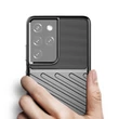 Kép 2/13 - Thunder Case flexible armored cover for Samsung Galaxy S22 Ultra black