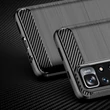 Kép 2/9 - Carbon Case Flexible Cover Sleeve for Xiaomi Redmi Note 11 black