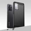 Kép 5/9 - Carbon Case Flexible Cover Sleeve for Xiaomi Redmi Note 11 black