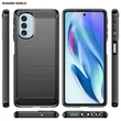Kép 8/9 - Carbon Case Flexible Cover Sleeve Motorola Moto G51 5G black