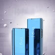 Kép 3/8 - Clear View Case flip cover for Samsung Galaxy A03s (166.5) blue