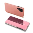 Kép 1/8 - Clear View Case flip cover for Samsung Galaxy S22 Ultra pink