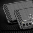 Kép 2/8 - Carbon Case Flexible Cover Sleeve Motorola Moto G71 5G black