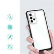 Kép 2/7 - Clear 3in1 Case for Samsung Galaxy A33 5G Frame Gel Cover Black