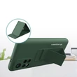 Kép 9/14 - Wozinsky Kickstand Case Silicone Stand Cover for Xiaomi Redmi 10 Black