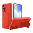 Kép 1/14 - Wozinsky Kickstand Case Silicone Stand Cover for Xiaomi Redmi 10 Red