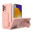 Kép 1/14 - Wozinsky Kickstand Case Silicone Stand Cover for Samsung Galaxy A73 Pink
