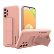 Kép 1/14 - Wozinsky Kickstand Case Silicone Stand Cover for Samsung Galaxy A13 5G Pink