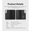 Kép 5/16 - Ringke Folio Signature Flip Leather Case for Samsung Galaxy S22 Black (FSS119R263)