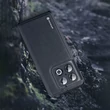 Kép 4/20 - Dux Ducis Fino case cover covered with nylon material OnePlus 10 Pro black